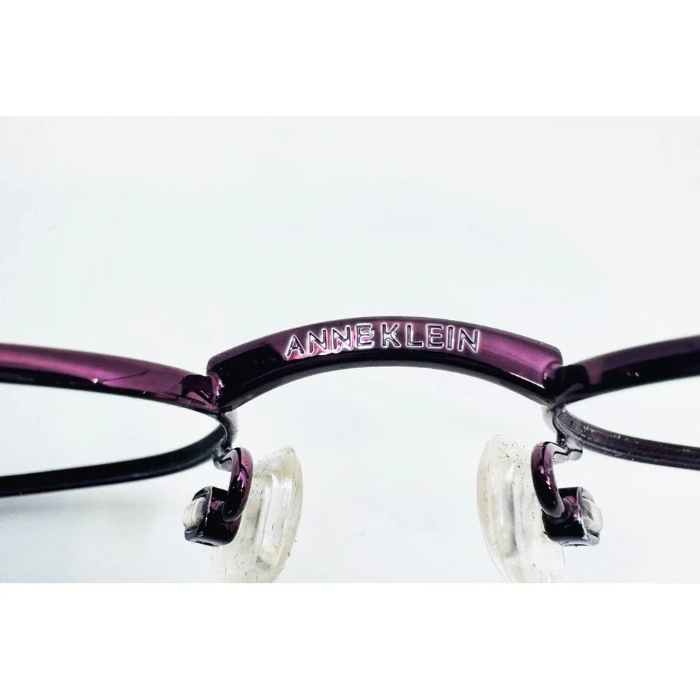 Anne Klein Eyeglass Frames Womens Purple Oval Metal K1206 50-17-135